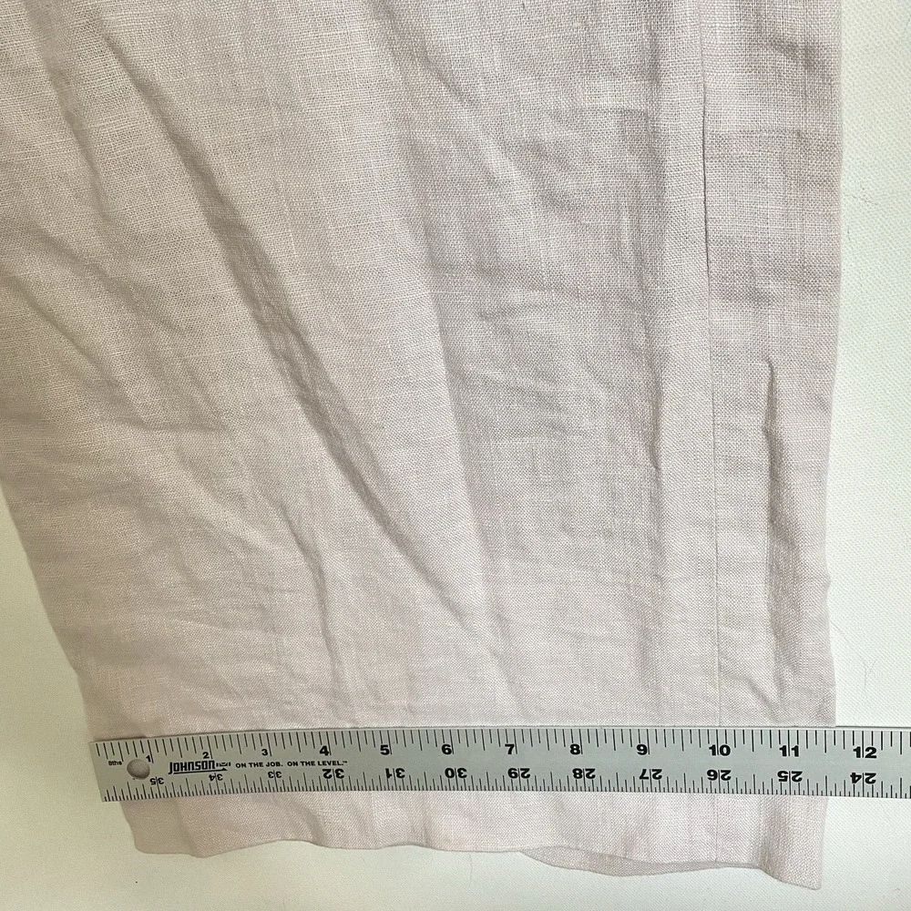 COS Wide Leg Linen Blend Pants in Light Pink (neutral)